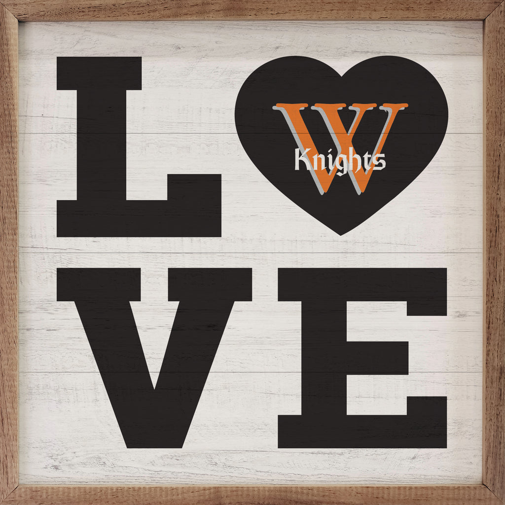 Love Heart Wartburg 16x16 / White