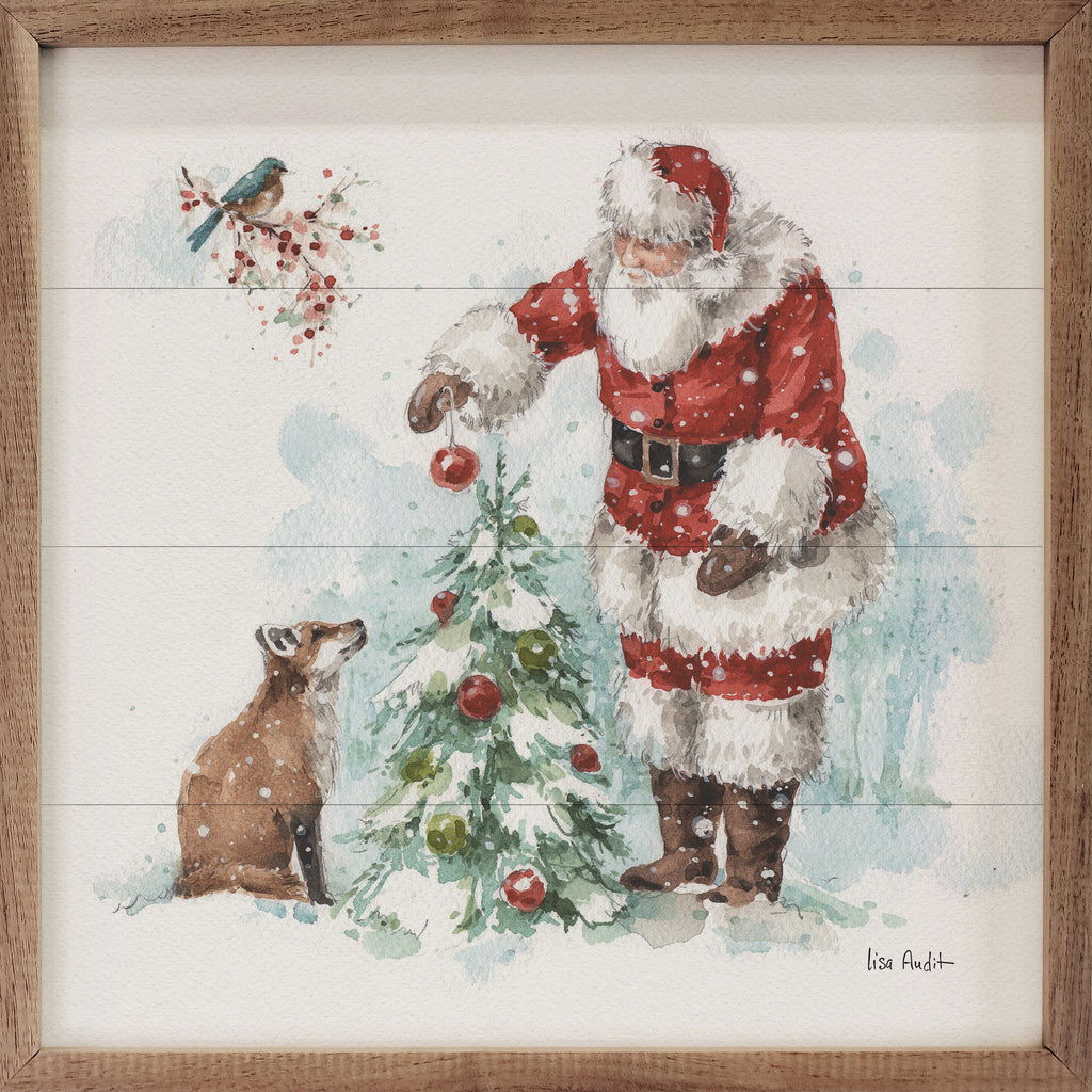 Magical Holidays V Santa By Lisa Audit 16x16 / White