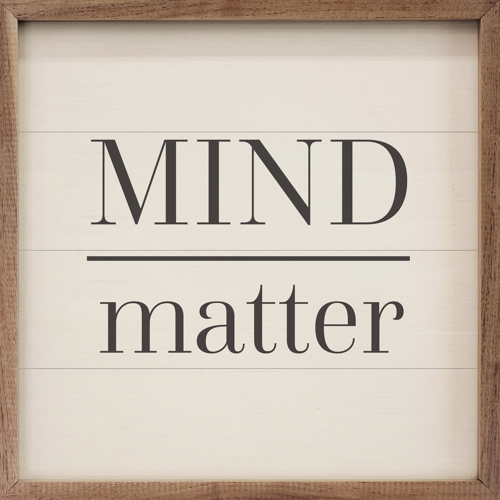 Mind Over Matter White 16x16 / White