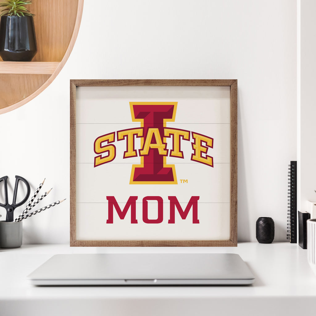 Mom Iowa State 16x16 / White