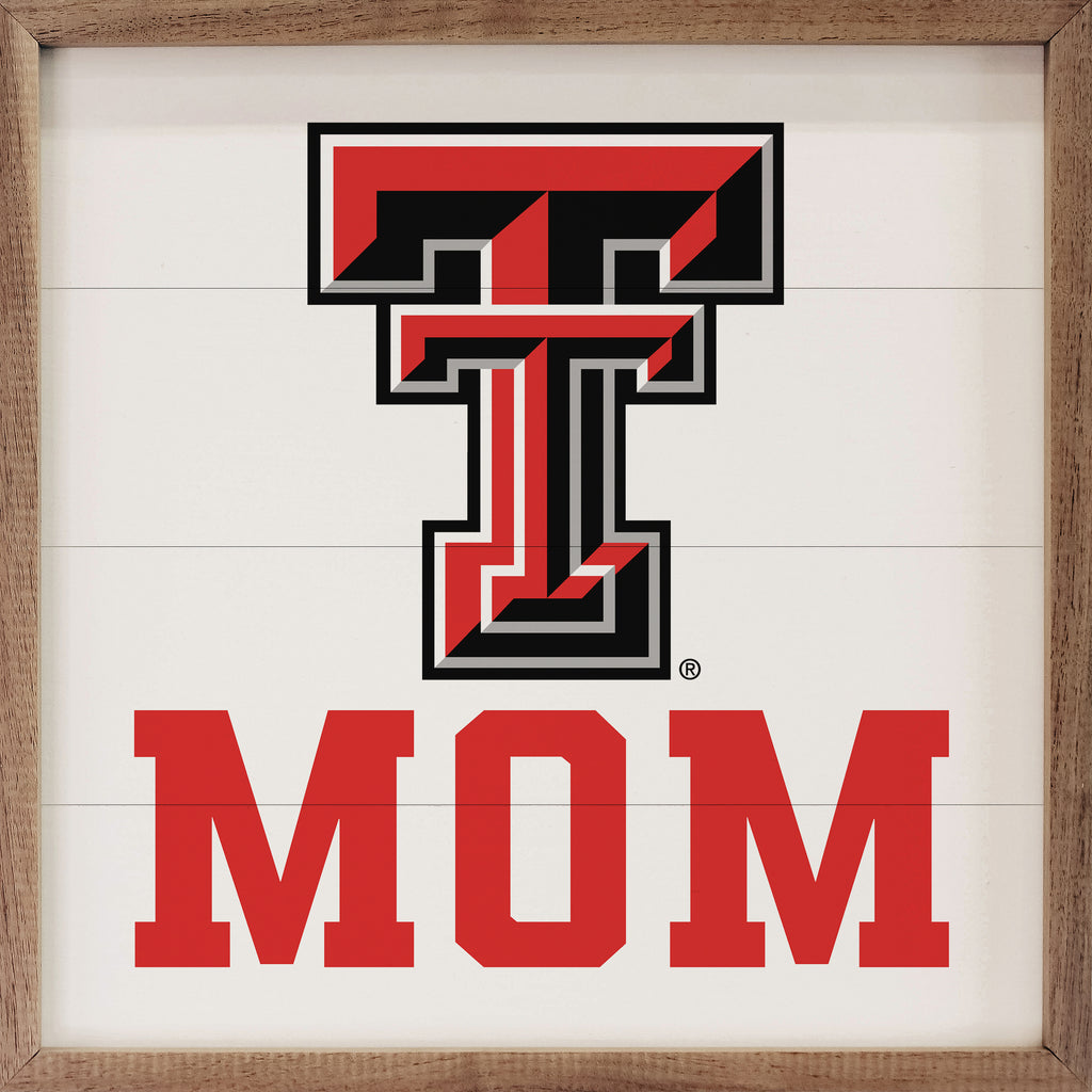 Mom Texas Tech 16x16 / White