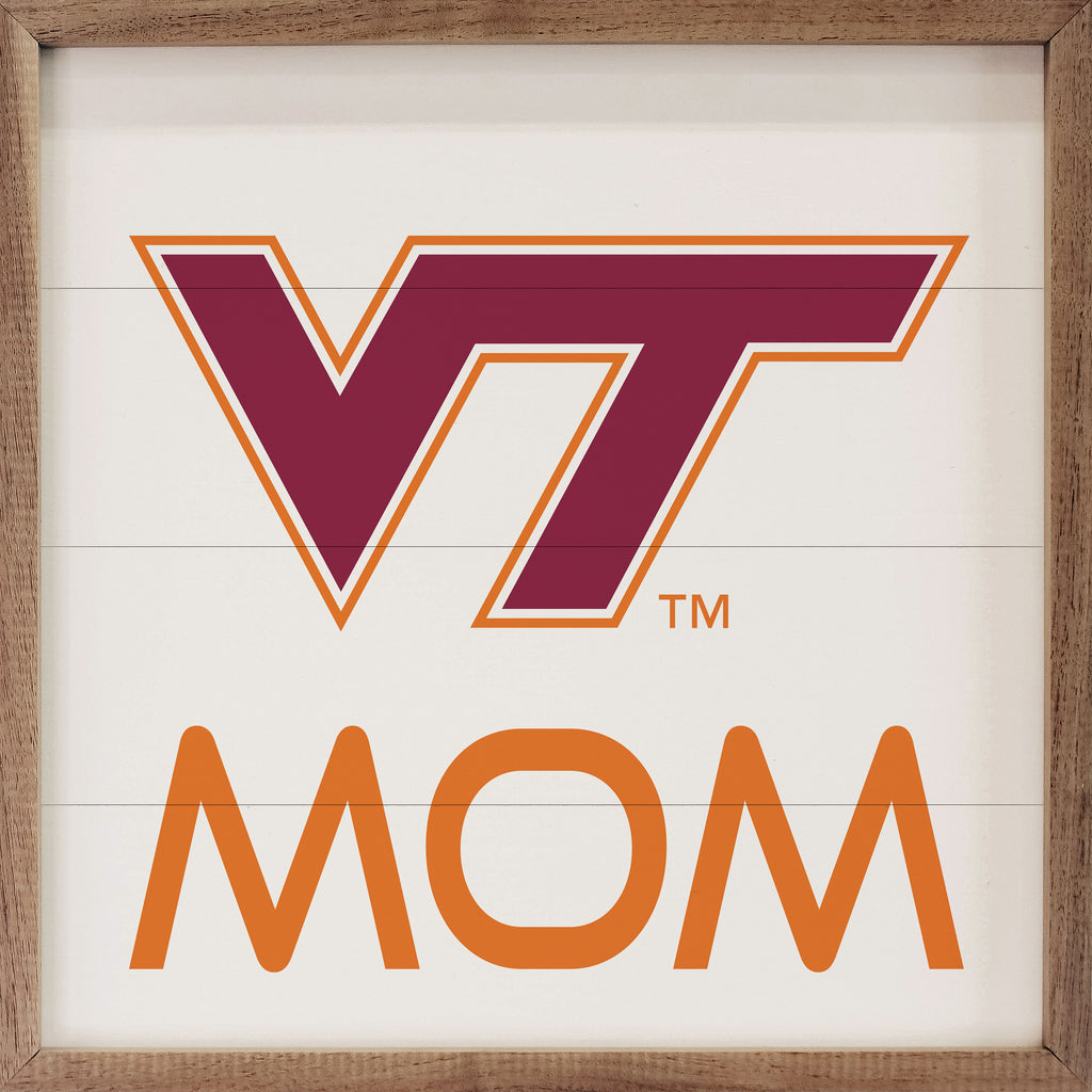 Mom Virginia Tech 16x16 / White