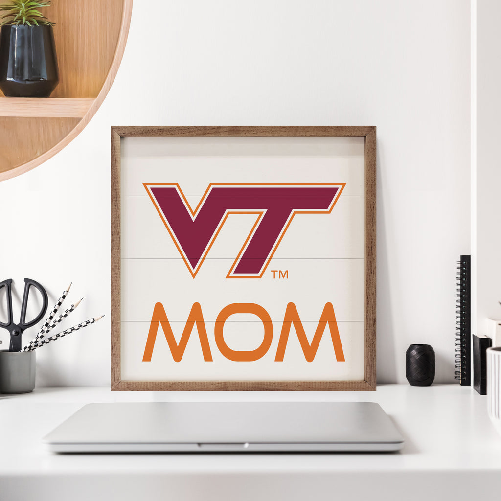 Mom Virginia Tech 16x16 / White