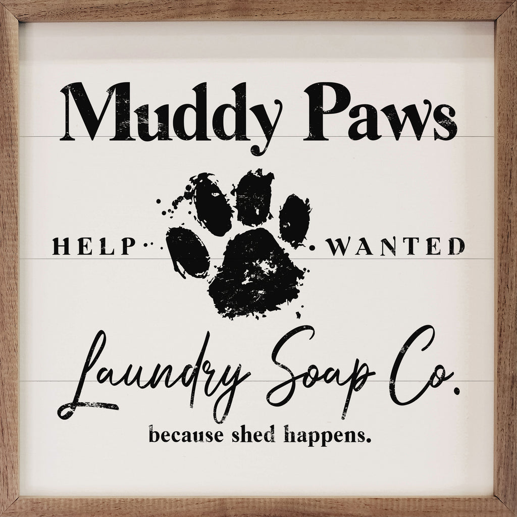 Muddy Paws White 16x16 / White