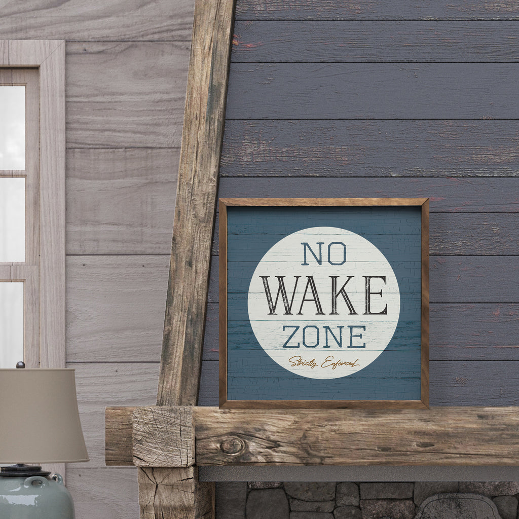 No Wake Zone Blue 16x16 / Blue