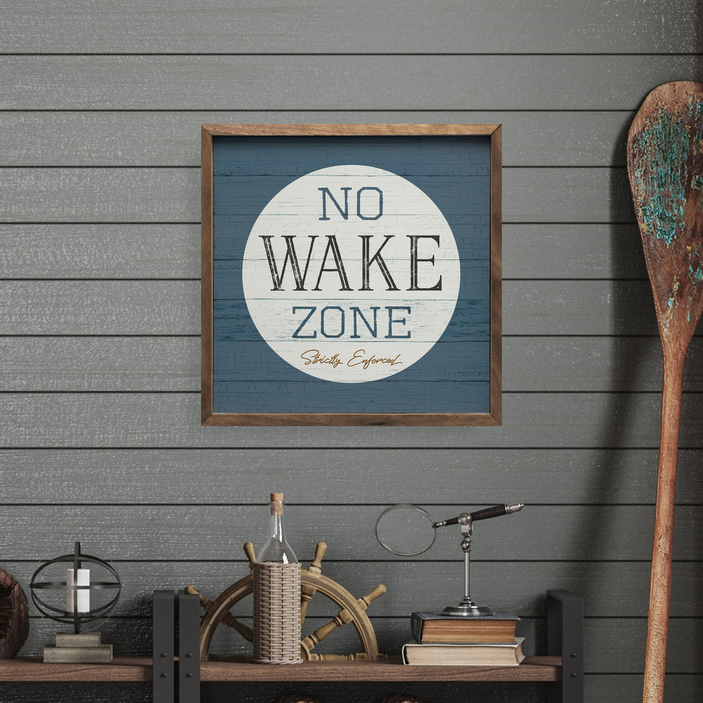 No Wake Zone Blue 16x16 / Blue