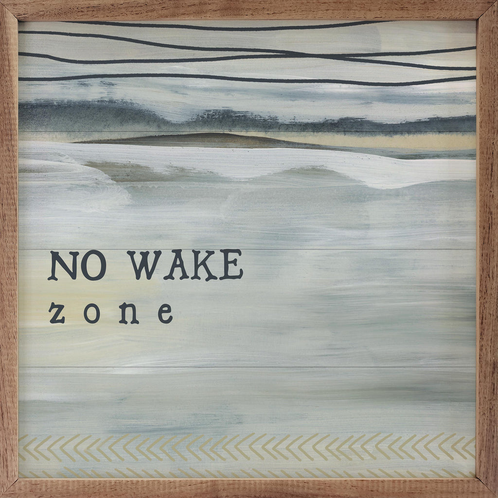 No Wake Zone By Emily Wood 16x16 / Multi-Color