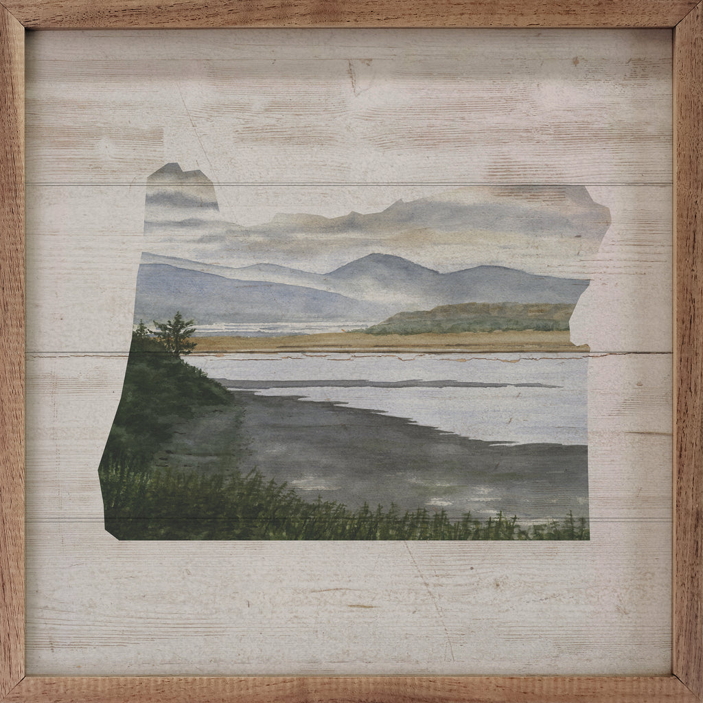 Oregon State Landscape 16x16 / Whitewash