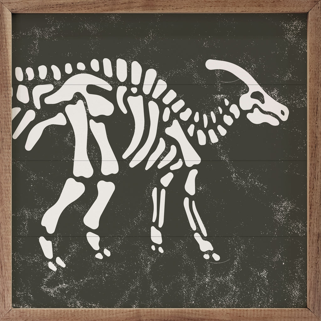 Parasaurolophus Skeleton Green 16x16 / Green