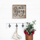 Peace And Joy Whitewash 16x16 / Whitewash