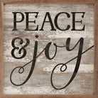 Peace And Joy Whitewash 16x16 / Whitewash