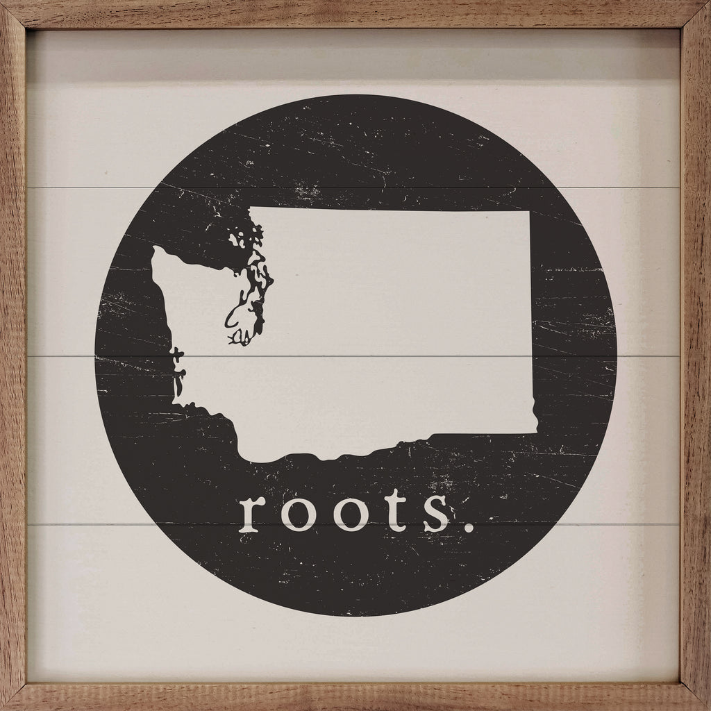 Personalized State Roots White 16x16 / White