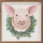 Pig Wreath White 16x16 / White