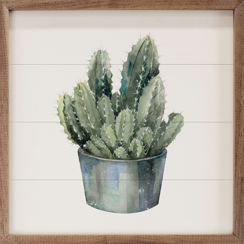 Potted Succulent 2 16x16 / White