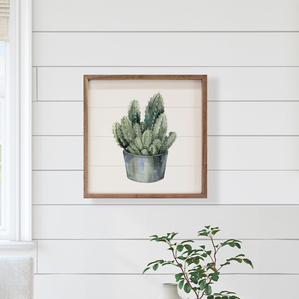 Potted Succulent 2 16x16 / White