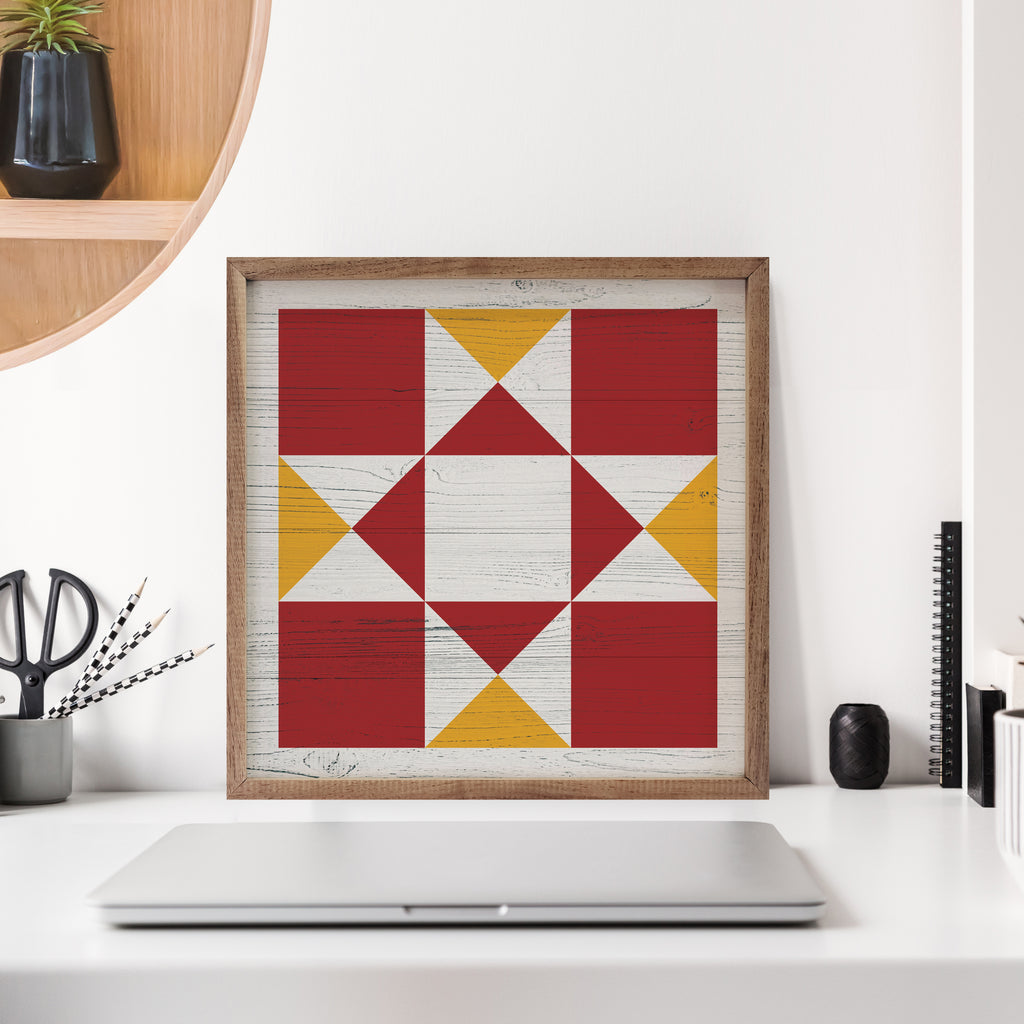 Quilt 1 Iowa State 16x16 / Multi-Color