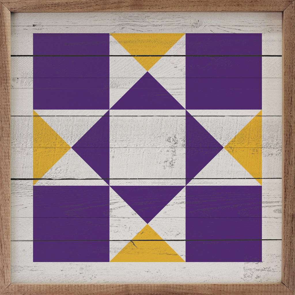 Quilt 1 LSU 16x16 / Multi-Color