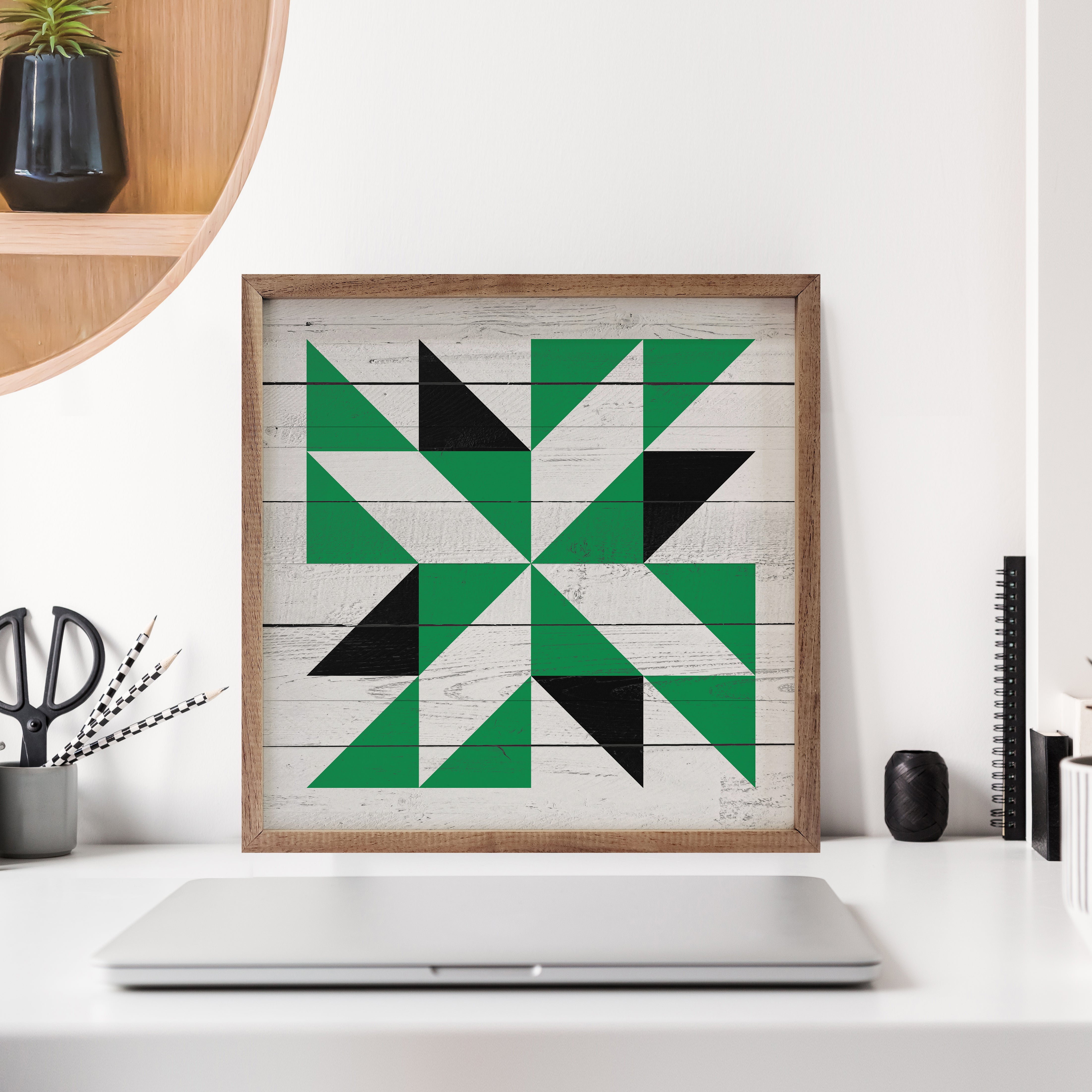 Quilt 2 North Dakota 16x16 / Multi-Color
