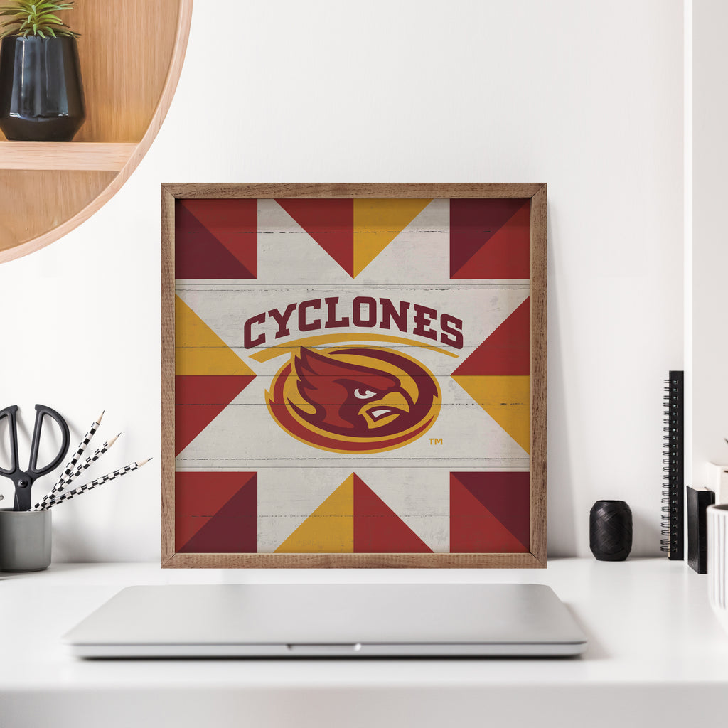 Quilt Mascot Iowa State 16x16 / Multi-Color