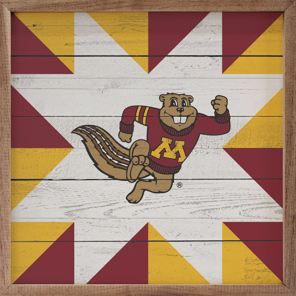 Quilt Mascot Minnesota 16x16 / Multi-Color