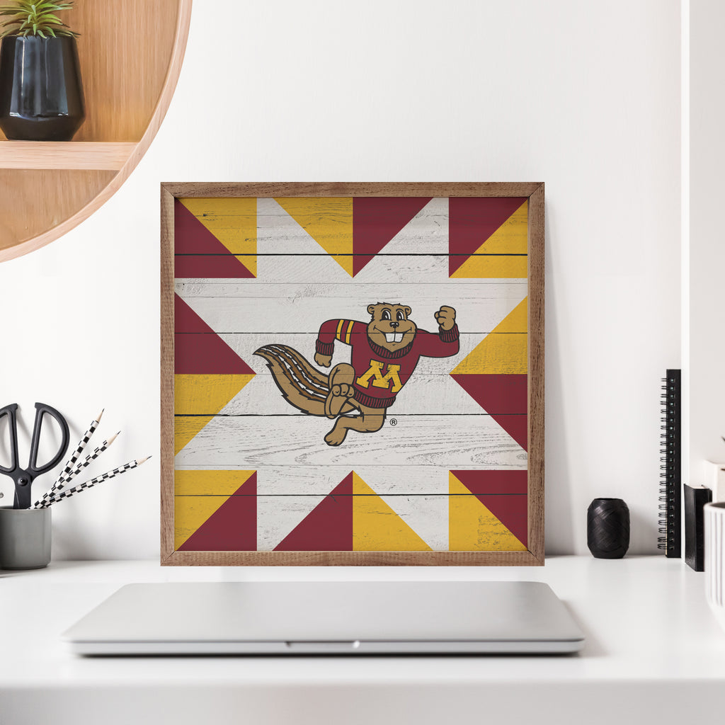 Quilt Mascot Minnesota 16x16 / Multi-Color