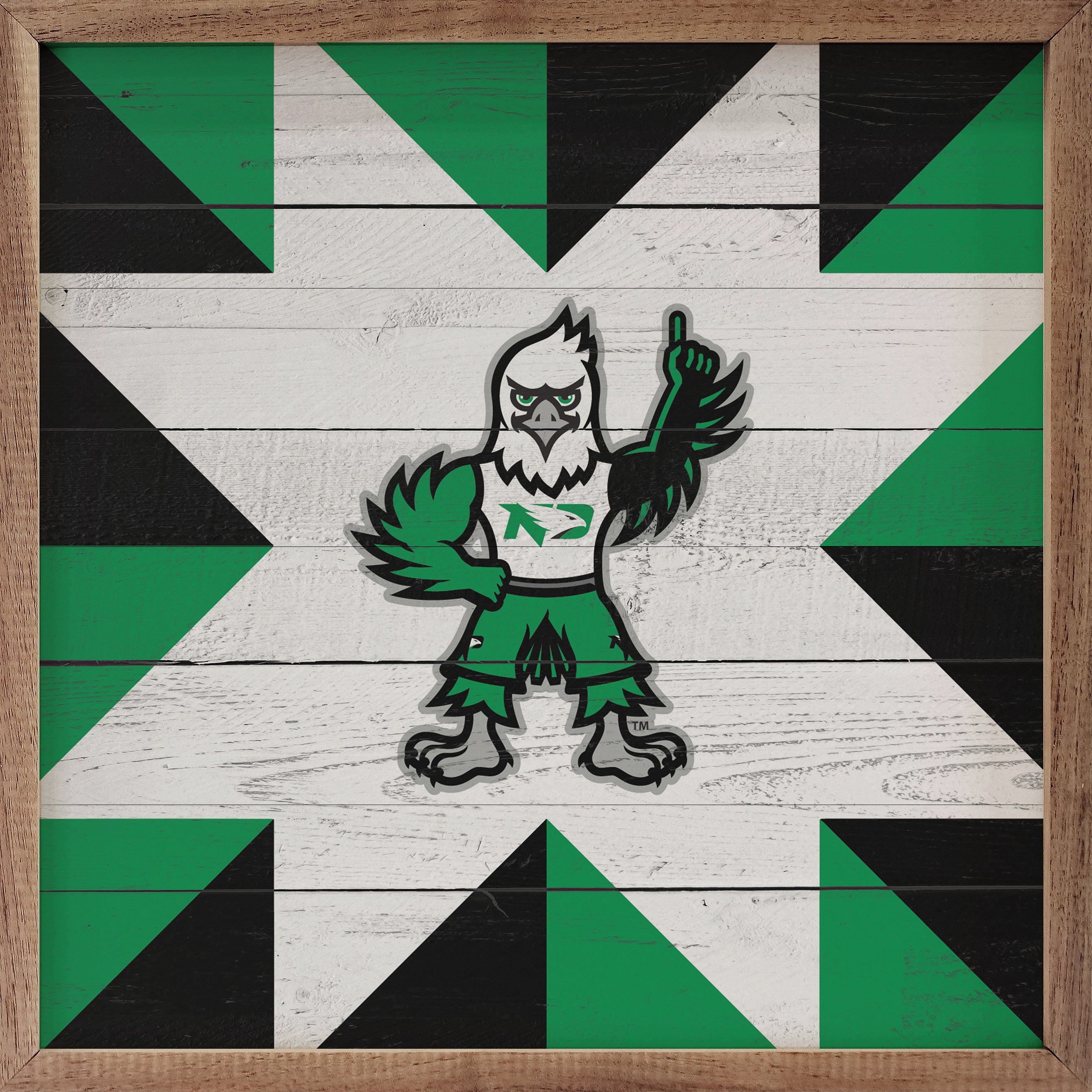 Quilt Mascot North Dakota 16x16 / Multi-Color