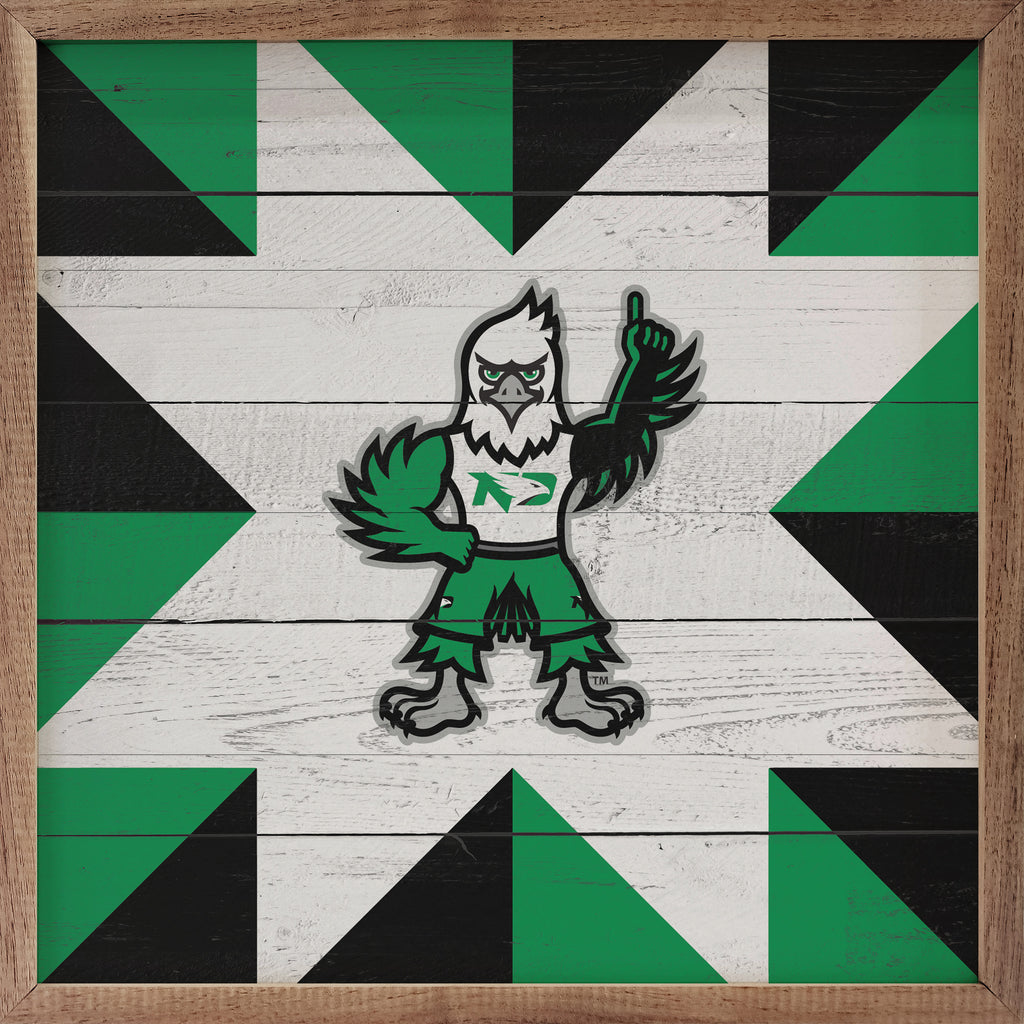 Quilt Mascot North Dakota 16x16 / Multi-Color