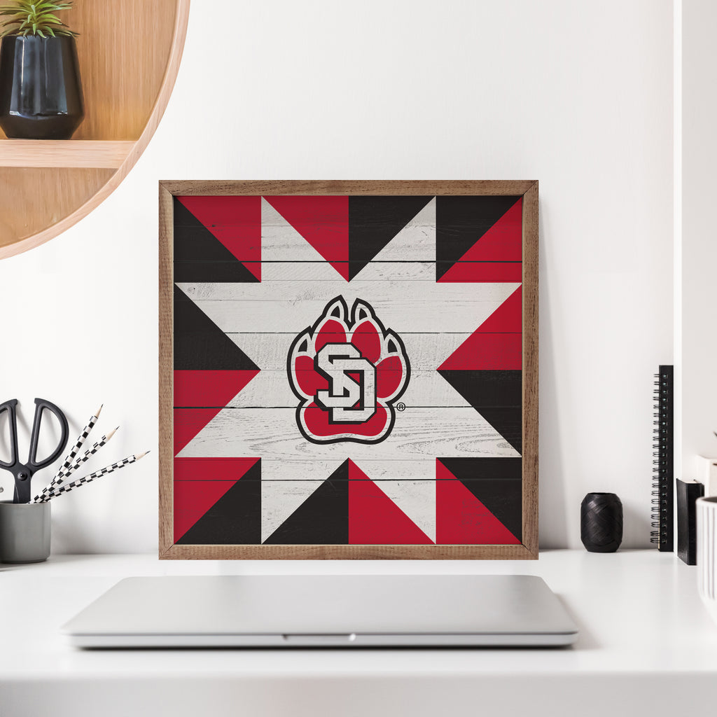 Quilt Mascot South Dakota 16x16 / Multi-Color