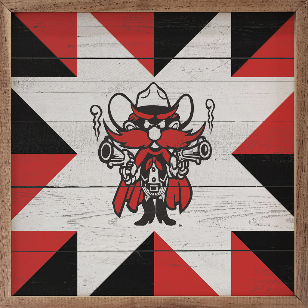 Quilt Mascot Texas Tech 16x16 / Multi-Color