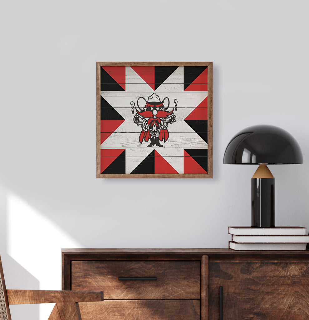 Quilt Mascot Texas Tech 16x16 / Multi-Color