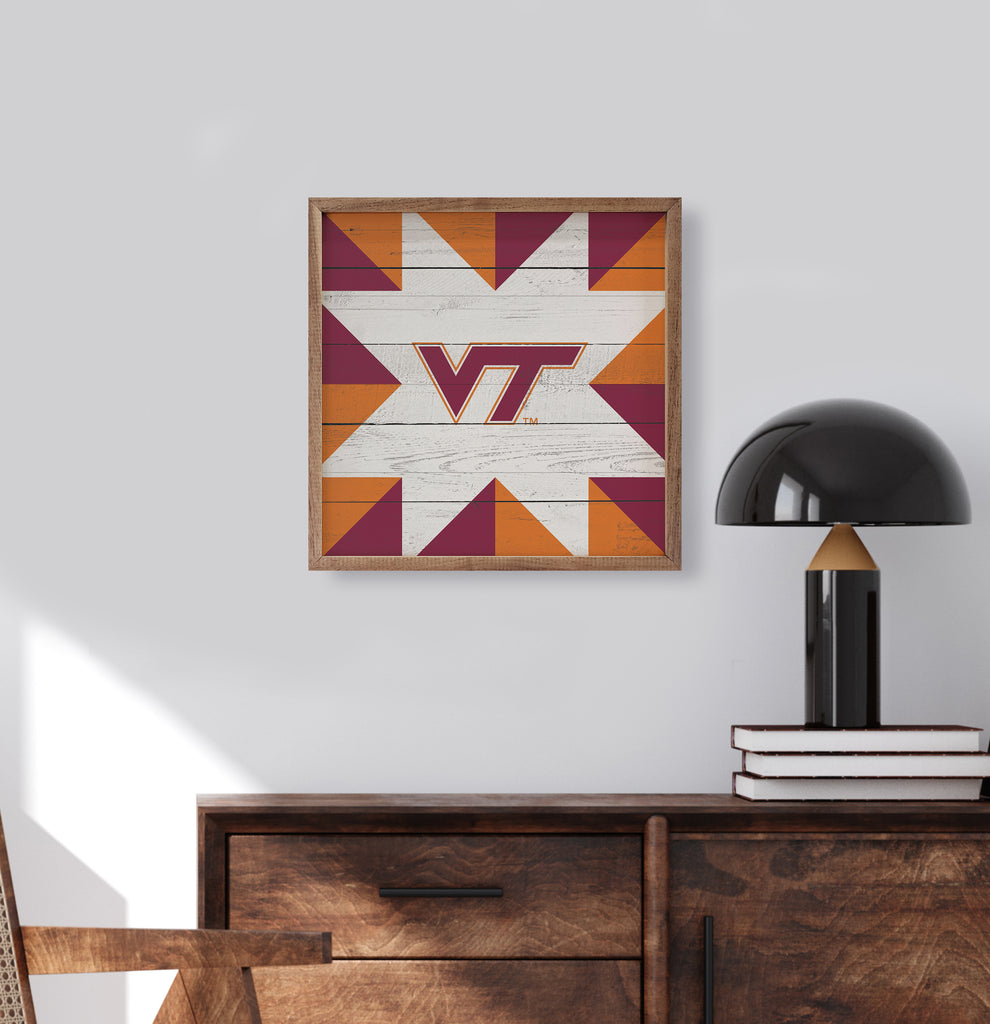 Quilt Mascot Virginia Tech 16x16 / Multi-Color