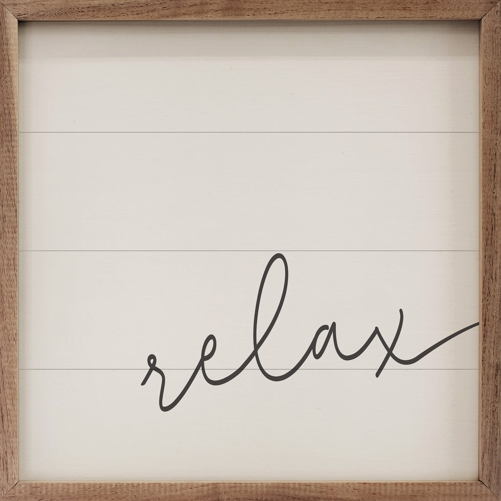 Relax Script White 16x16 / White