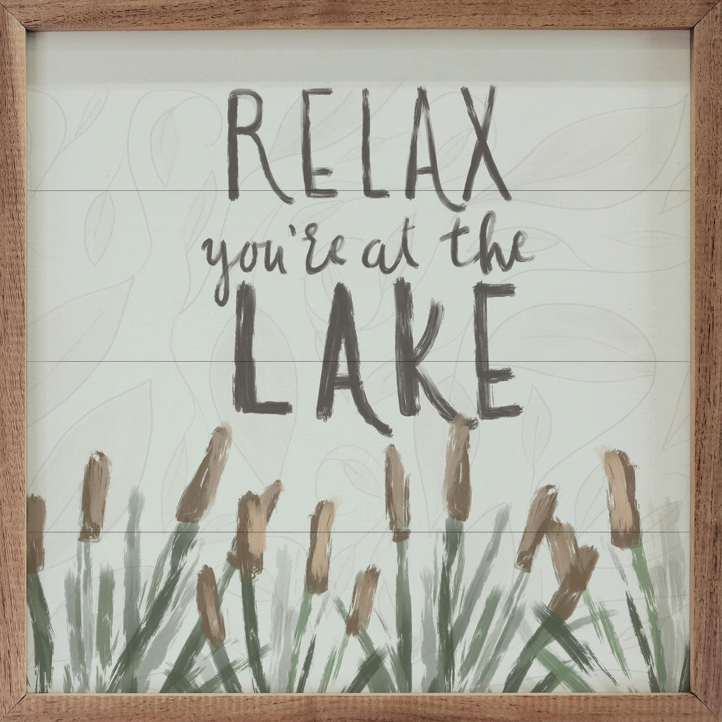 Relax You're At The Lake By Emily Wood 16x16 / Multi-Color