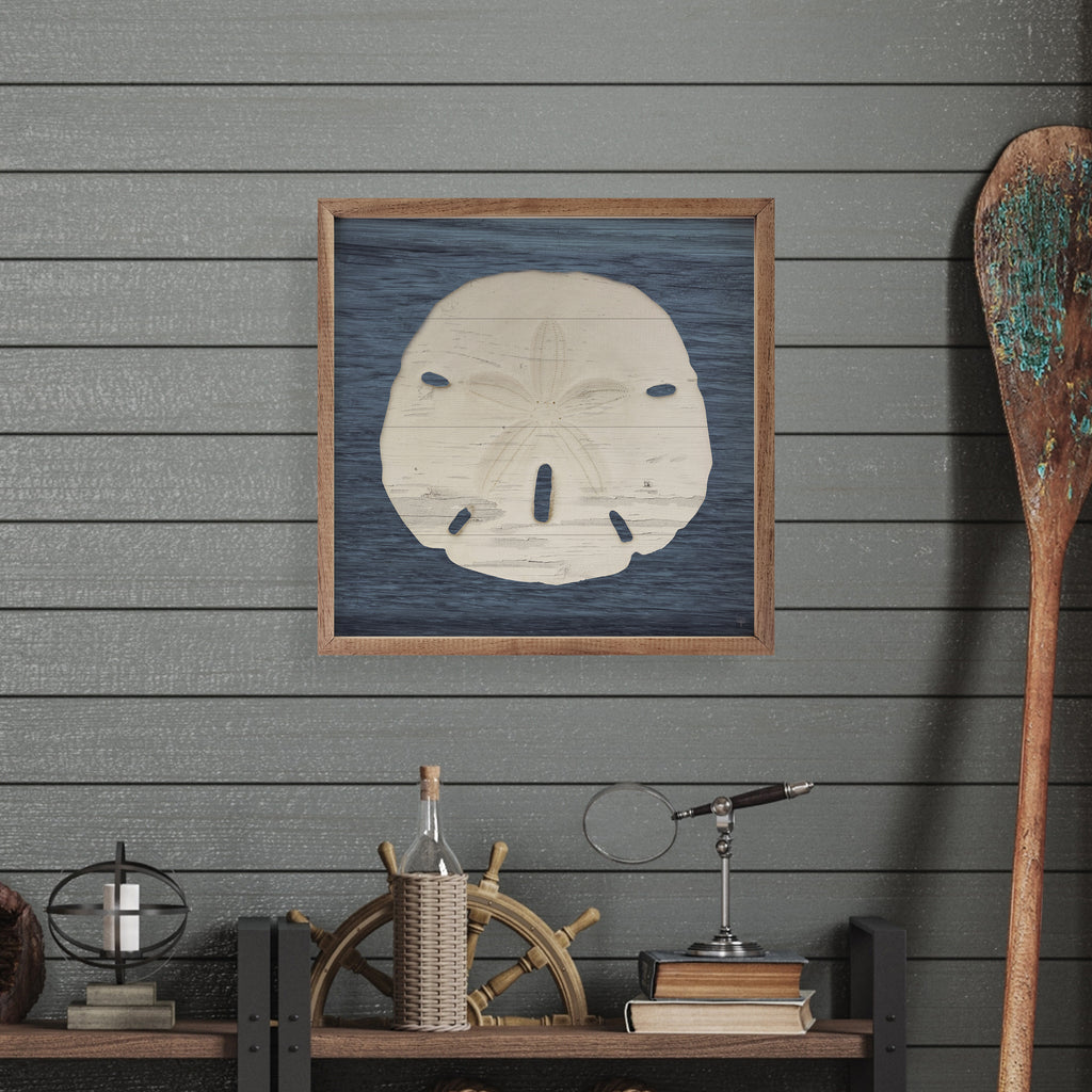 Sand Dollar Blue 16x16 / White