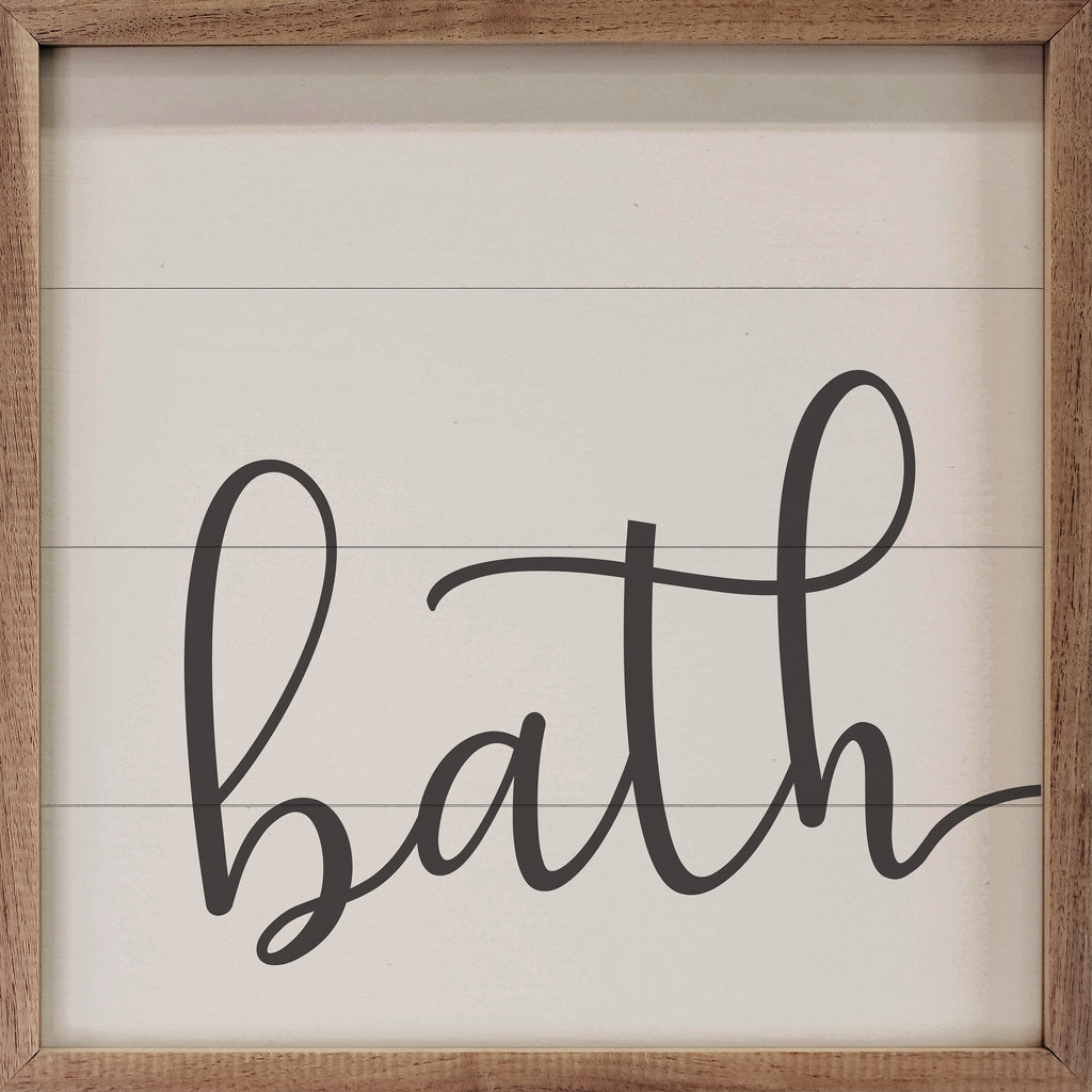 Script Bath White 16x16 / White