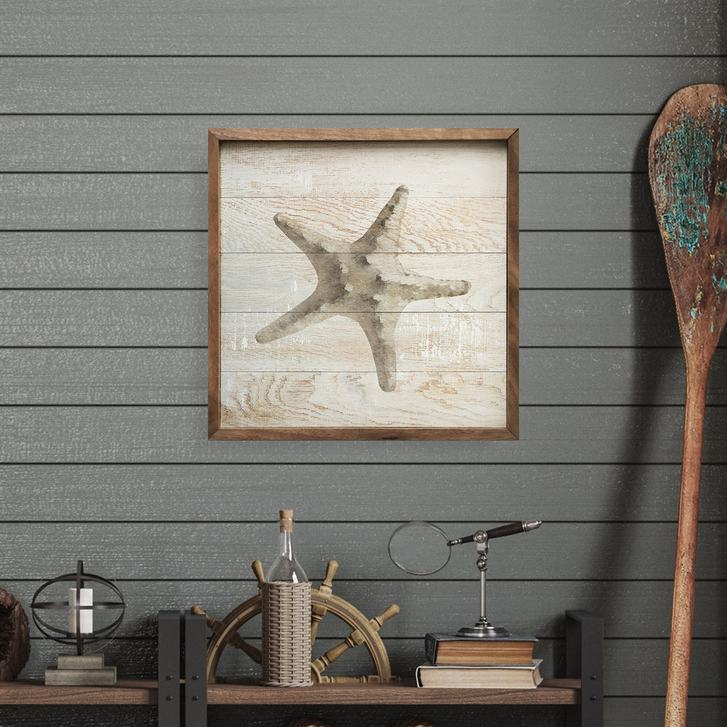 Sea Star Whitewash 16x16 / Whitewash