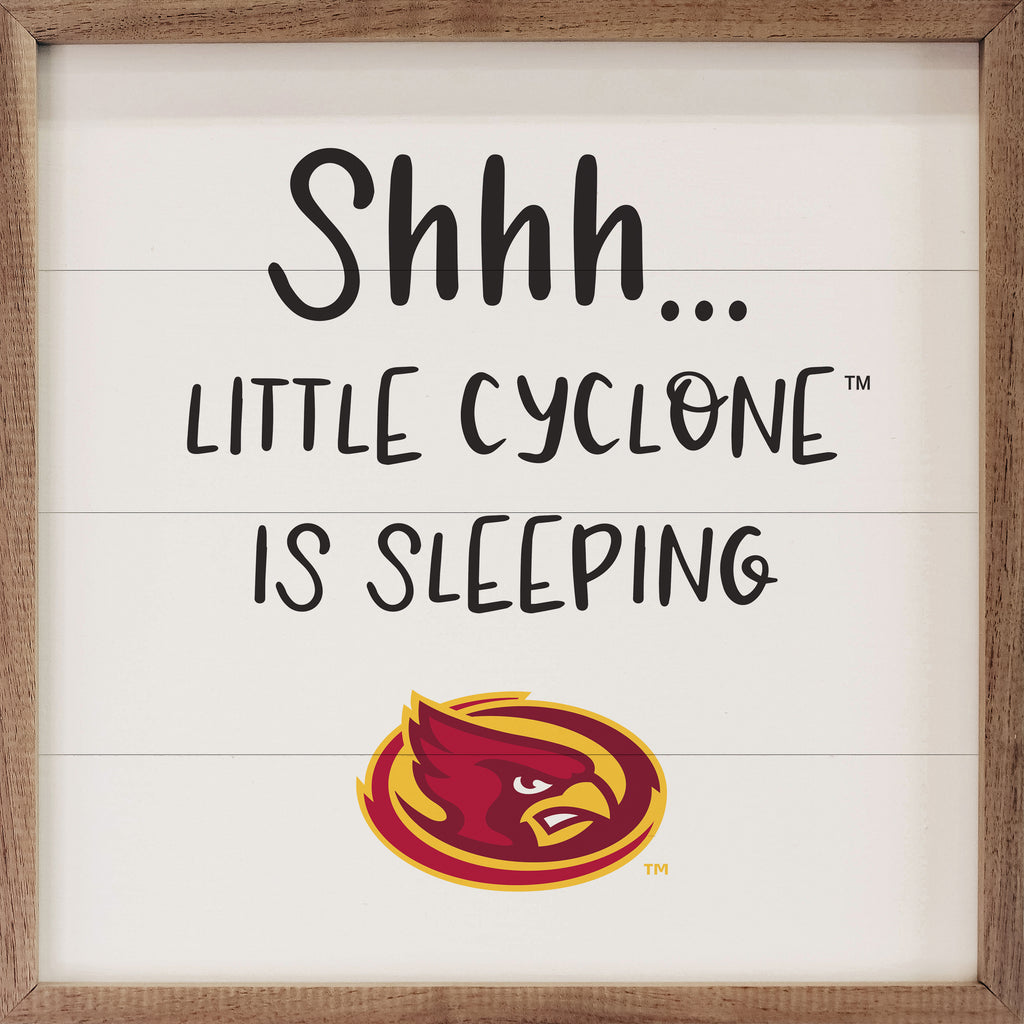 Shhh Little Iowa State 16x16 / White