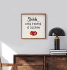 Shhh Little Iowa State 16x16 / White