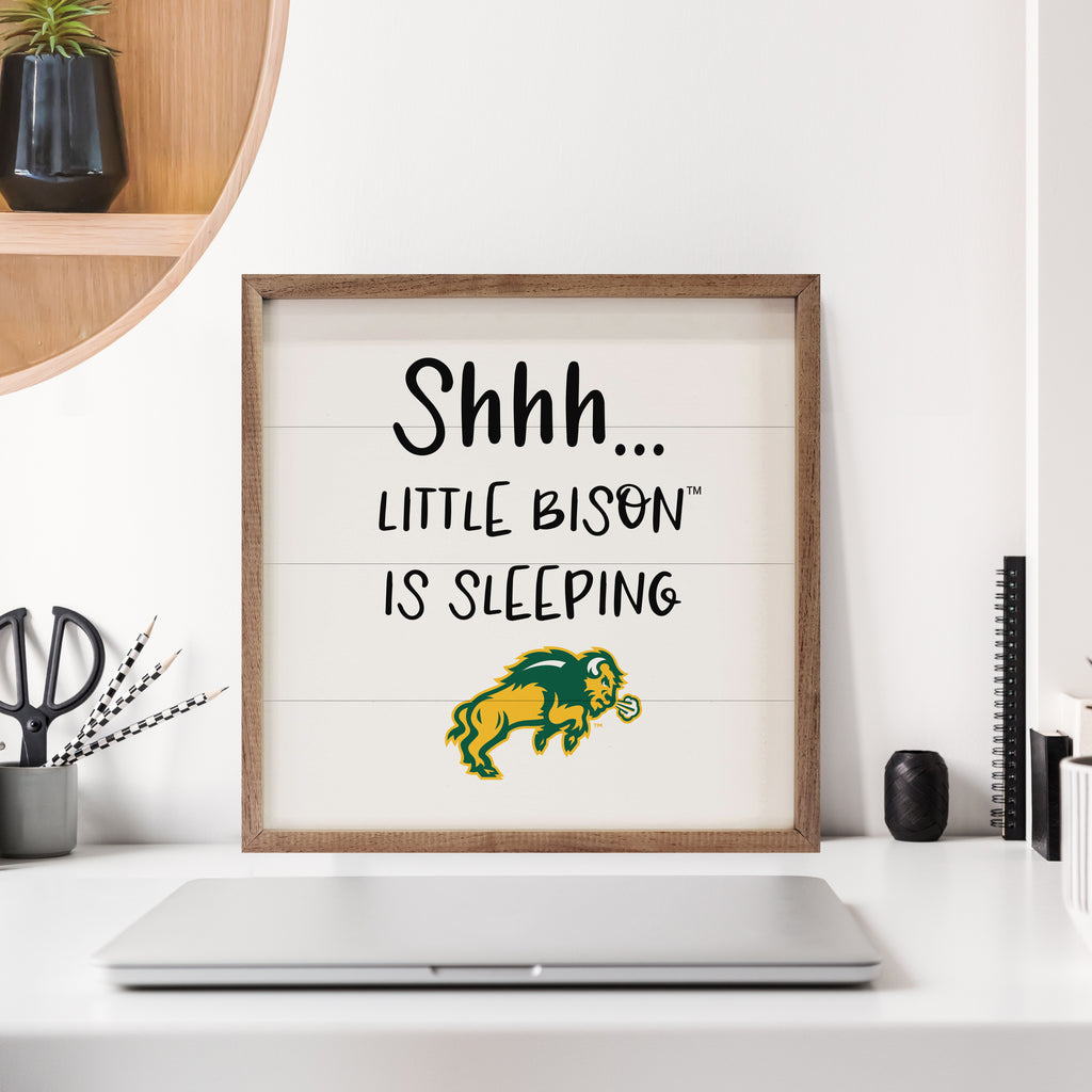 Shhh Little NDSU 16x16 / White