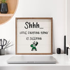 Shhh Little North Dakota 16x16 / White