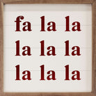 Simple Fa La La Red White 16x16 / White