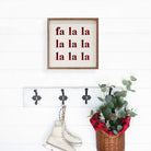 Simple Fa La La Red White 16x16 / White