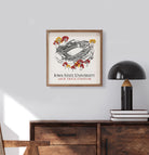 Sketch Football Stadium Iowa State 16x16 / White