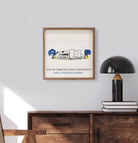 Sketch Football Stadium South Dakota State 16x16 / White