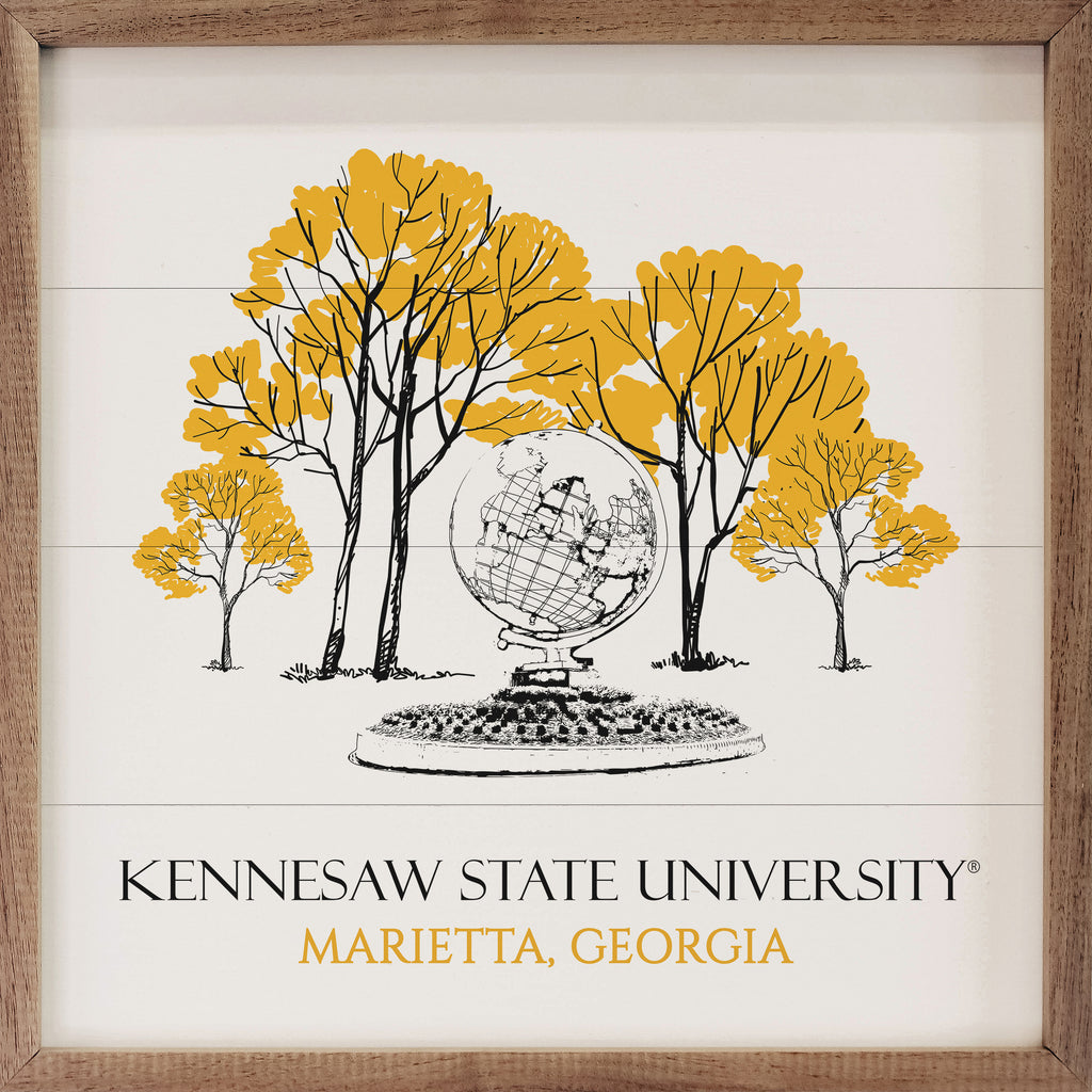 Sketch Globe Kennesaw 16x16 / White