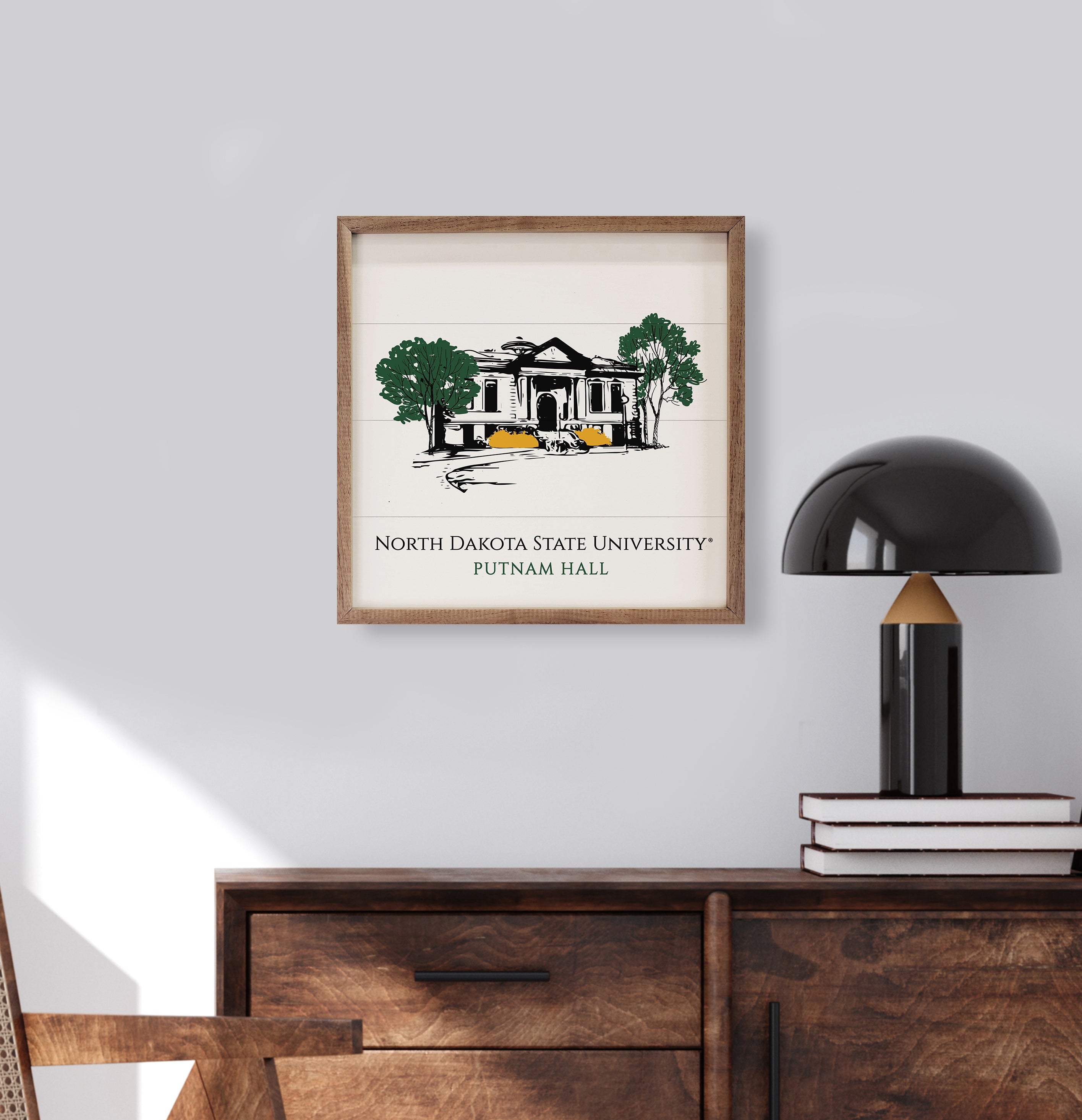 Sketch Putnam Hall NDSU 16x16 / White