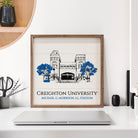Sketch Soccer Stadium Creighton 16x16 / White