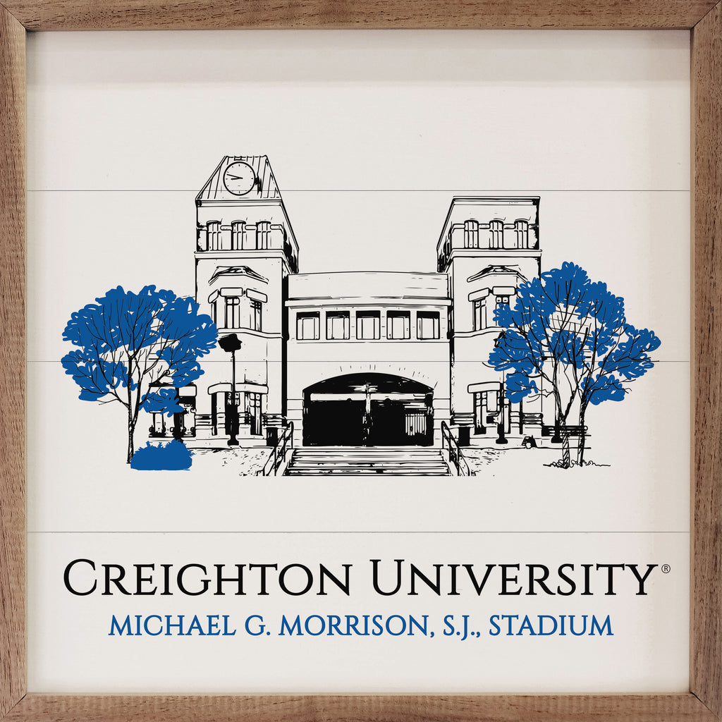 Sketch Soccer Stadium Creighton 16x16 / White