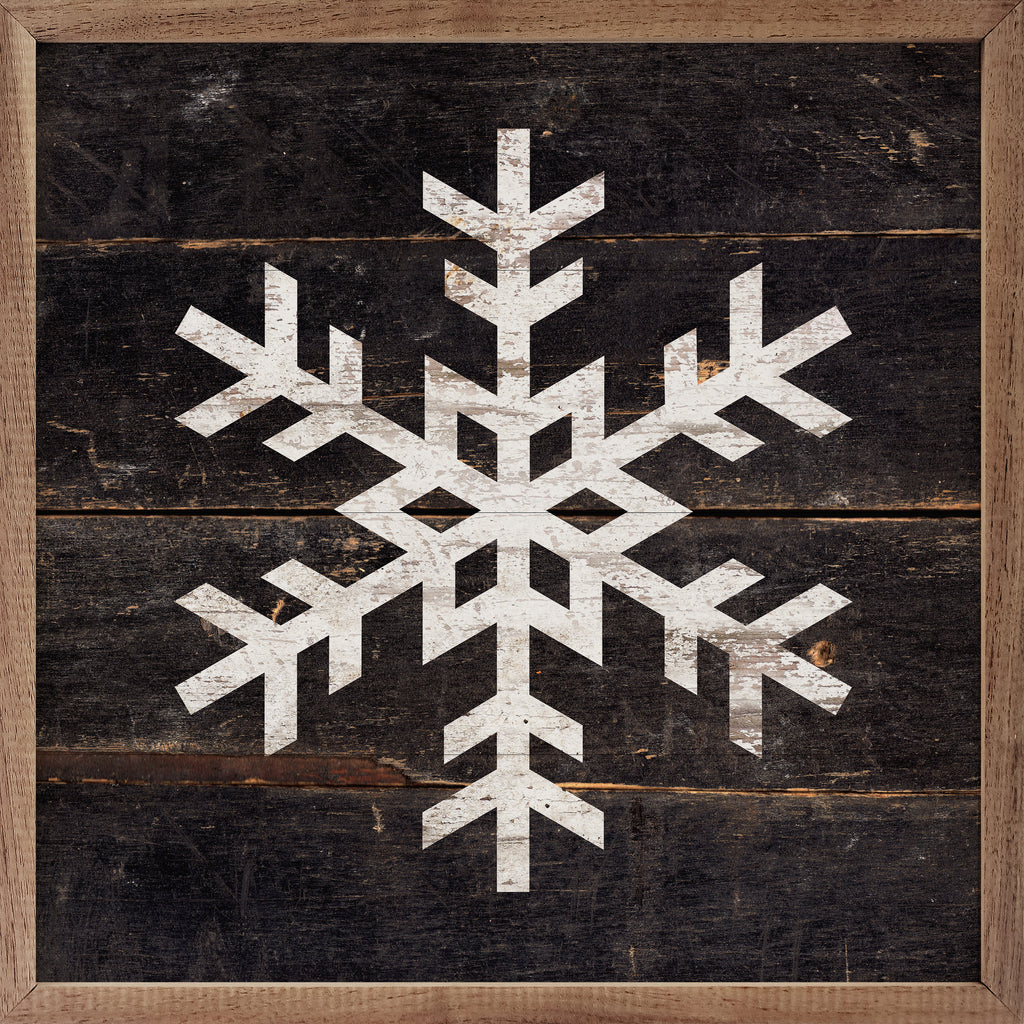 Snowflake Black 16x16 / Black