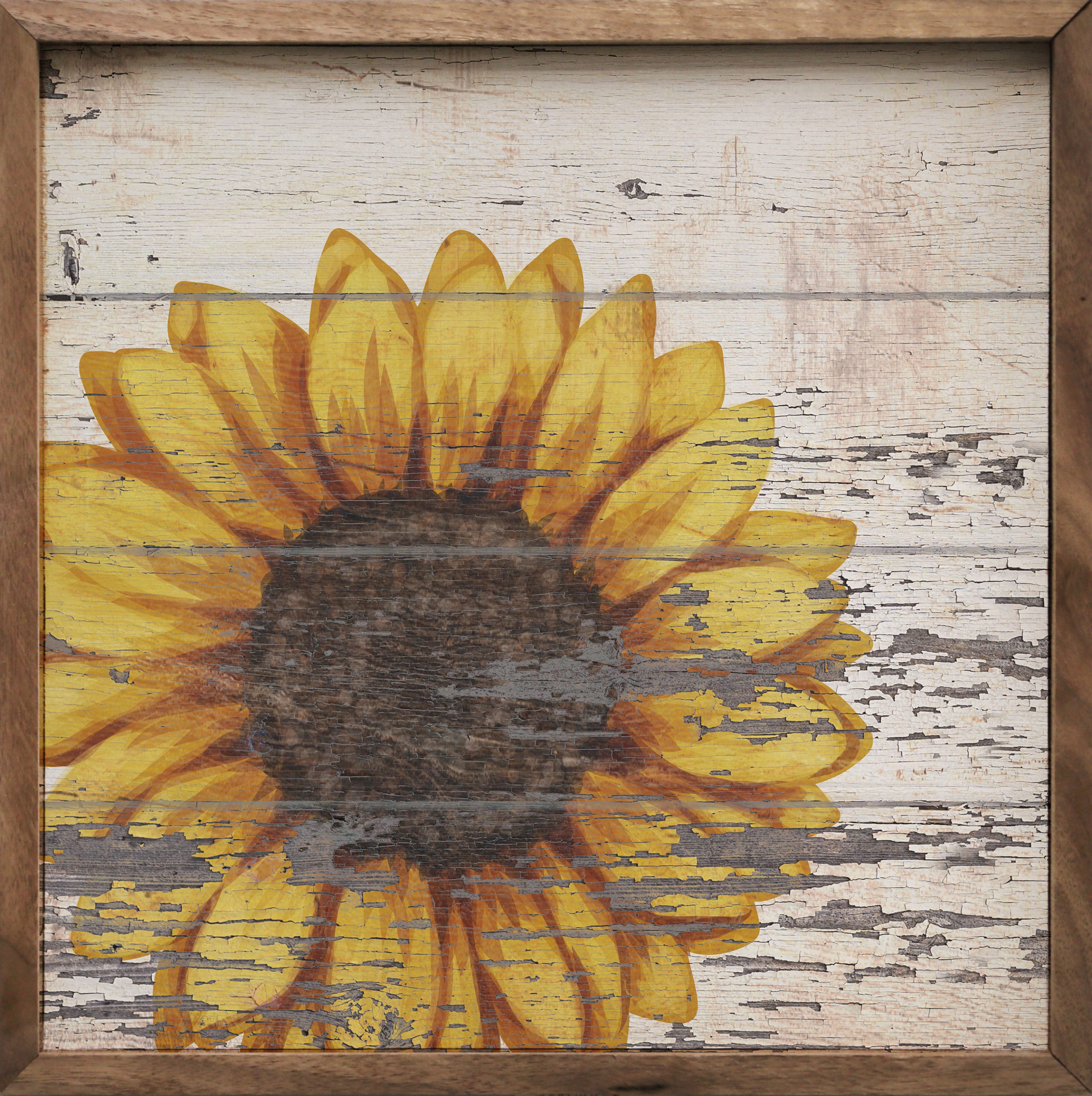 Sunflower Chippy Whitewash 16x16 / Whitewash